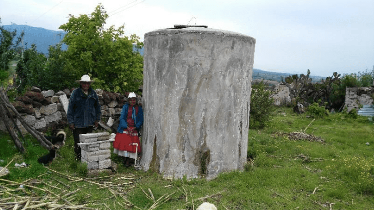 Image of newly build cistren in Ecuador