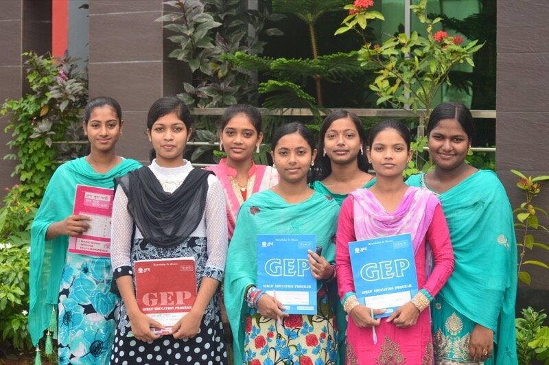 Girls Education Program students on their first day of 11th grade